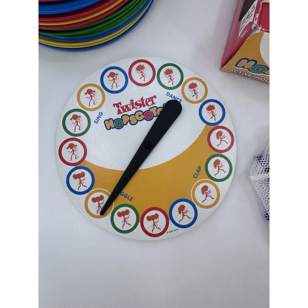 Twister Hopscotch Spinner Board & Arrow 12 Hoops 13 Connector Replacement Parts